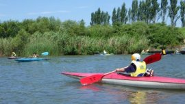 昨年のカヌー教室の様子1 昨年のカヌー教室の様子1