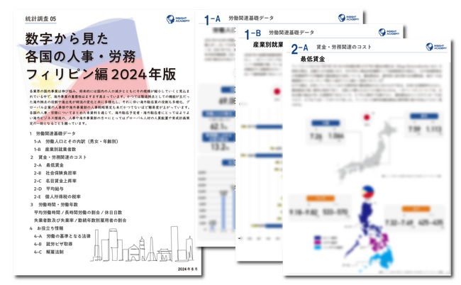 【人事・海外事業部必見】数字から見た各国の人事・労務 フィリピン編 2024年版《レポート無料公開》