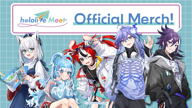 「ホロライブプロダクション」が展開するグローバルイベント企画『hololive Meet』プロジェクトのオリジナルグッズが登場！Tokyo Otaku Modeにて、7月5日（金）より受注販売を開始！