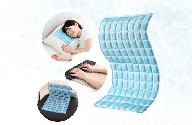 6つの情報番組で紹介され注目の暑さ対策アイテム“リュック用冷感パッド”に新モデルが登場！！どこでもマルチに活躍する万能タイプの冷感マットを発売