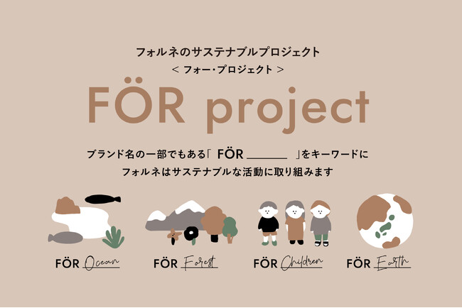 デザイン知育雑貨ブランド「フォルネ」、子どもたちの未来と地球のためのサステナブルプロジェクト「FÖR project」始動
