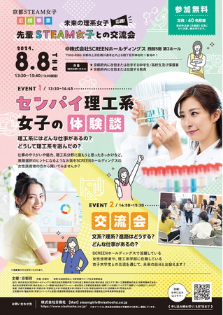 【京都府】先輩理工系女子のリアルな話を中高生にお届け！