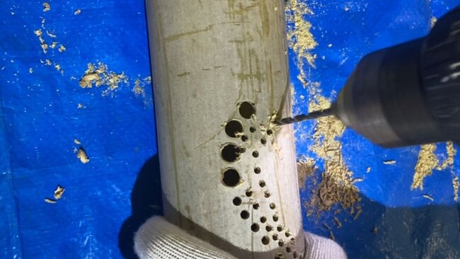 間伐材を再利用して涼しげな灯りを作る竹灯りづくり体験を開催
