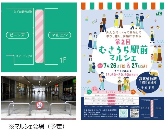 2024年7月26日(金)・27日(土) 第2回むさうら駅前マルシェをナイトマルシェとして開催