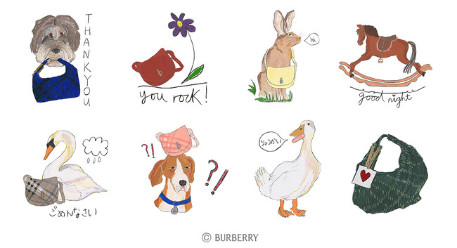 【BURBERRY】バーバリーLINE公式アカウント友だち限定GIFスタンプをプレゼント