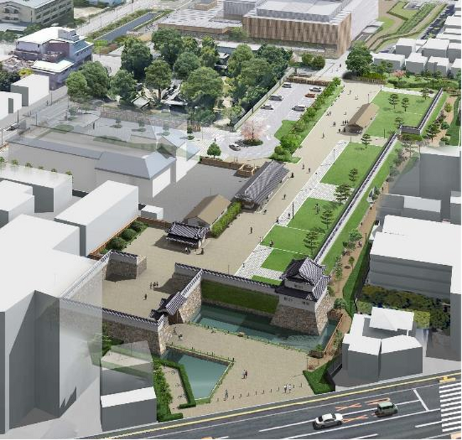 高槻城三の丸の歴史溢れる情景を再現する高槻城公園北エリア整備でサウンディング調査を実施