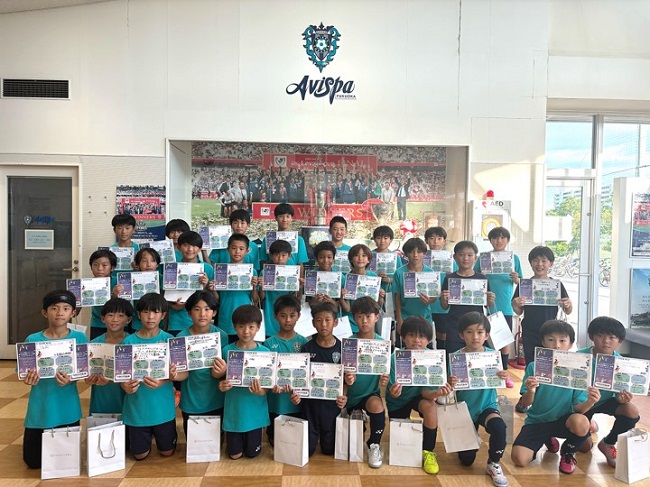 【夢へのキックオフ！】新日本製薬とアビスパ福岡がアビスパ福岡アカデミー生の夢を応援する七夕イベントを実施