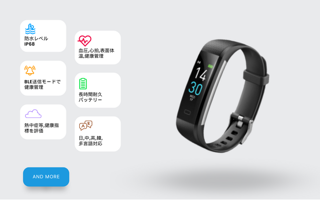 通信機能付きスマートウォッチと集約管理システムで熱中症対策を可能にするバイタルデータ一元管理システム”バイタル Palette”一般販売を開始。