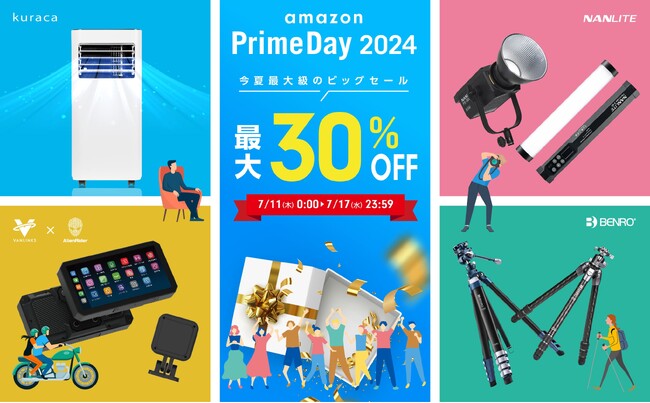 Amazonプライムデー&先行セール 撮影用LEDブランド「NANLITE」や三脚「BENRO」、バイクモニター「AlienRider」が最大30%OFF！！