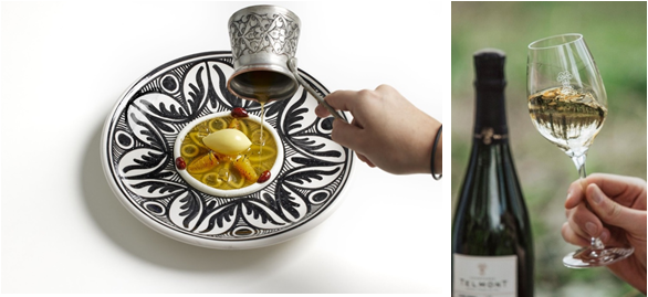 シャンパーニュ テルモン スペインのミシュラン三ツ星レストラン「Noor（ヌール）」とミシュラングリーンスターレストラン「nôl（ノル）」のスペシャルコラボレーションディナー