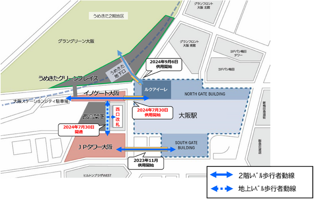 大阪駅の西側にますます賑わいが広がります