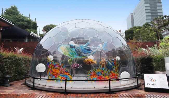 都心で泳ぐ美しい海の生き物たち「ITOCHU SDGs STUDIO DOME」第六弾 「豊かな海へ」ディンプルアートインスタレーション