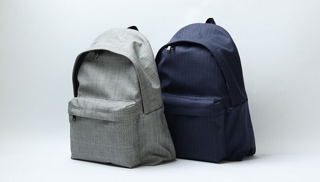 オーダーメイドブランド『KASHIYAMA』スーツを仕立てた残りの生地を活用しバックパックを製作