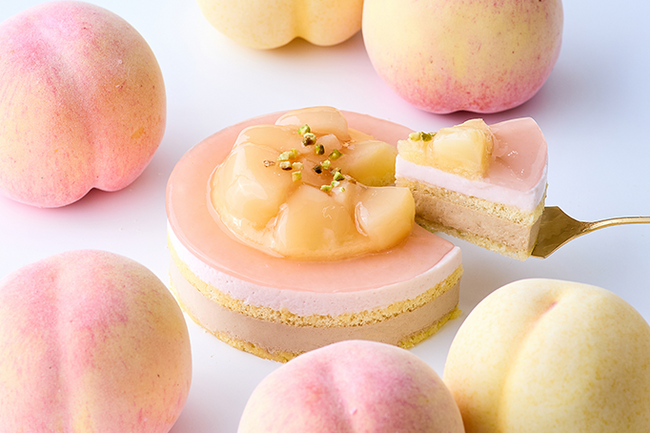 【小樽洋菓子舗ルタオ】旬の桃をふんだんに使用した数量限定の新作スイーツ『白桃アールグレイ』が新登場！白桃と紅茶が奏でるムースケーキ。