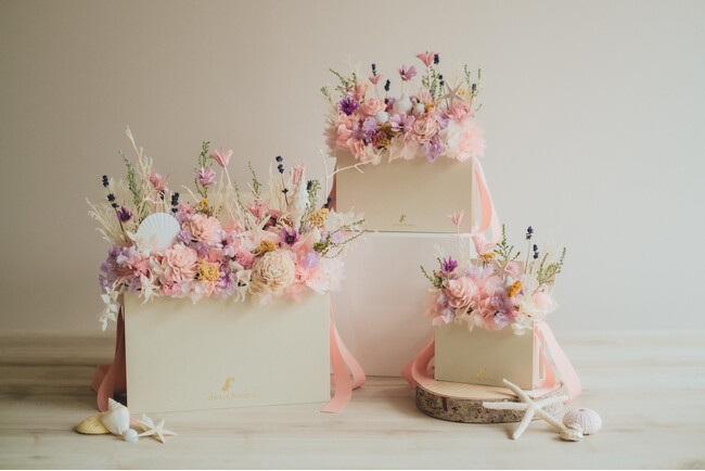 Always Flowers の夏限定フラワーアイテムを続々リリース！ここにしかないギフトアイテムで、暑い夏も愉しめる花を提案します。