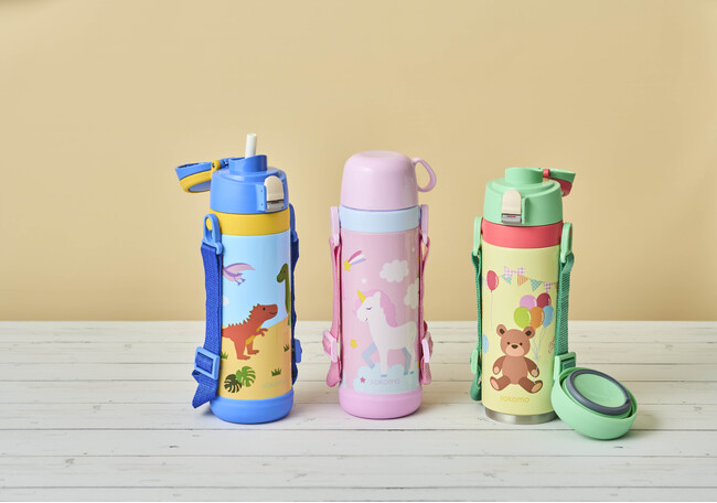 水筒の底を外して底まで洗える「sokomoそこまで洗える３WAYキッズボトル」を発売