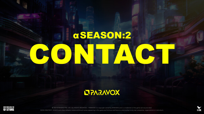 eスポーツシューター「PARAVOX」オープンαテスト版の新シーズン「αシーズン2 CONTACT」が本日より開始。