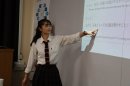 日本、インド両国の交流を訴える小澤さん 日本、インド両国の交流を訴える小澤さん
