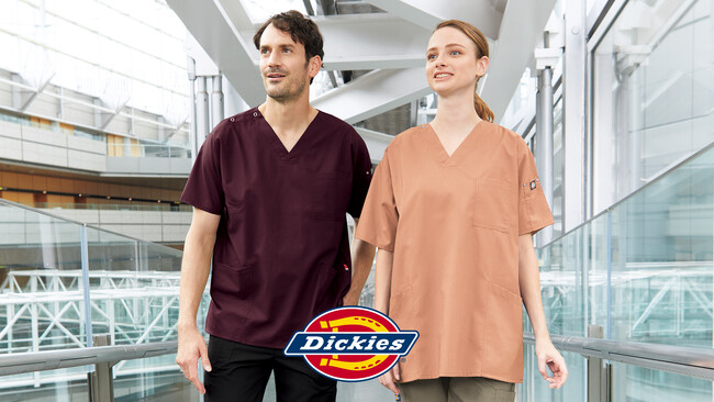 Dickiesシリーズ販売数ナンバーワンのスクラブにフォークオンラインストア限定色が登場