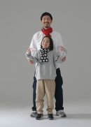 小ぶりのマフラーで親子でも! 小ぶりのマフラーで親子でも!