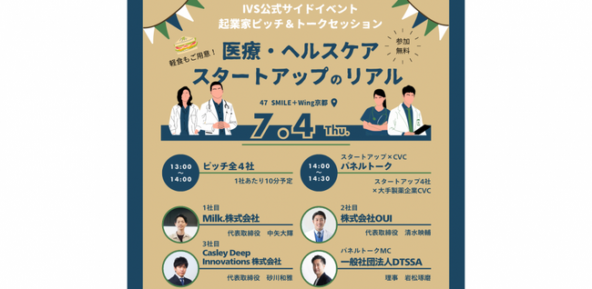 マグナ・ワイヤレス、「IVS2024 KYOTO」のSIDE EVENT『医療・ヘルスケアスタートアップのリアルを語る』を主催
