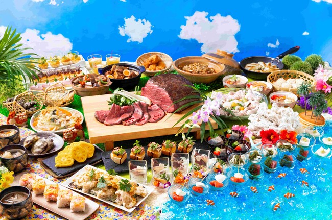 夏本番！！　人気のリゾートグルメを埼玉県飯能市で堪能！休暇村奥武蔵のビュッフェでは九州・沖縄フェアを開催　キッズプールや高麗川での川遊び、さらにファミリーで楽しめる縁日風イベントも盛り沢山です