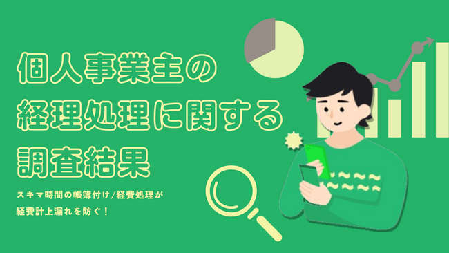 スキマ時間の帳簿付け/経費処理が計上漏れを防ぐ！個人事業主の経理に関する調査結果公開。確定申告時期に「とてもストレス」を感じる人は「確定申告時期のみ」帳簿をつける傾向にあり