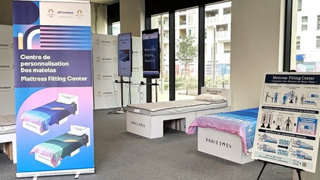 パリ2024大会選手村にマットレスフィッティングセンターが公式にオープン
