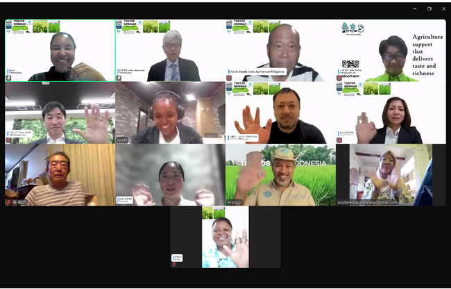 バイオスティミラントTOKYO8の栽培成果報告会WEBINARが28ヵ国からの参加でオンラインで開催されました