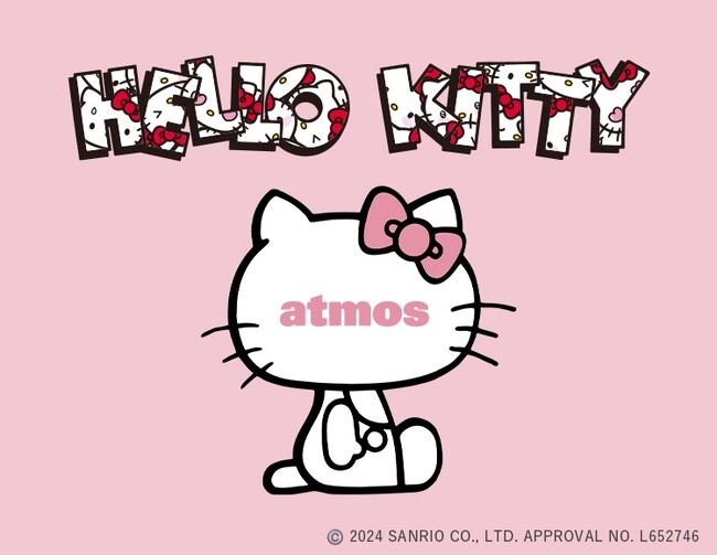 世界中で大人気のキャラクター「ハローキティ」の誕生50周年を記念し“atmos pink × HELLO KITTY”のコラボレーションが実現