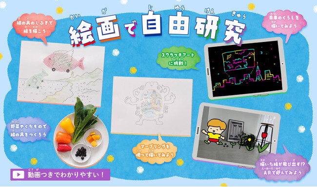 アート体験がなんと自由研究に！「学研キッズネット」と「ドコモ未来ミュージアム」のコラボ企画「絵画で自由研究」がスタート