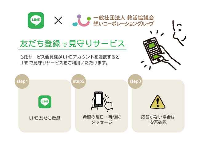 高齢者向けLINE見守りサービス開始のお知らせ