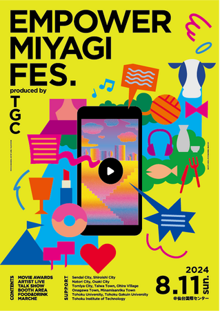 W TOKYO、株式会社七十七銀行との連携体制による来場者参加型イベント「EMPOWER MIYAGI FES. produced by TGC」、8月11日（日）仙台国際センターにて開催。