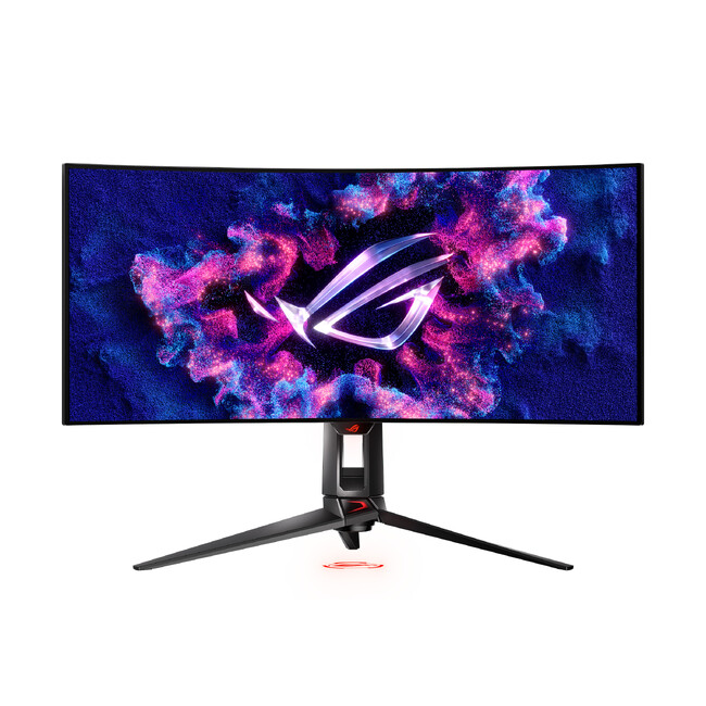 ASUSのゲーミングブランドROGよりリフレッシュレート240Hz、応答速度0.03ms、34インチウルトラワイド有機EL湾曲ゲーミングモニター「ROG Swift OLED PG34WCDM」を発表