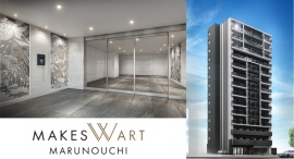 モノトーンな自然が壁一面に広がる、スタイリッシュなエントランス!現代アーティストが“都会のオアシス”を描いたアートマンションが名古屋・丸の内に誕生 モノトーンな自然が壁一面に広がる、スタイリッシュなエントランス!現代アーティストが“都会のオアシス”を描いたアートマンションが名古屋・丸の内に誕生