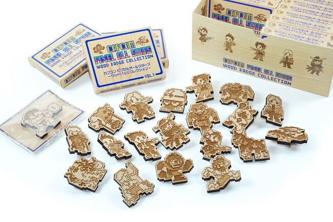 カプコン40周年を記念した、木製ピンバッジが登場！