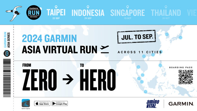 ランニングGPSウォッチのパイオニア・Garminを活用したランニングイベント「2024 GARMIN ASIA VIRTUAL RUN」を7月24日よりエントリー開始