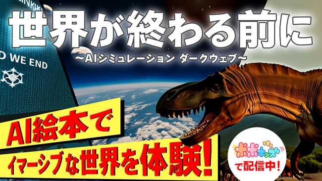 デジタルクリエイティブによるイマーシブな世界を体験！画像生成AIを活用したデジタル絵本動画「世界が終わる前に」をポポキッズで公開