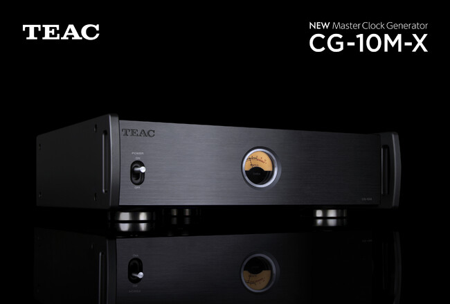 TEAC Reference OCXO” を搭載して更なる高音質を追求した「X」エディションの10MHz出力専用マスタークロックジェネレーター、CG-10M-Xが登場