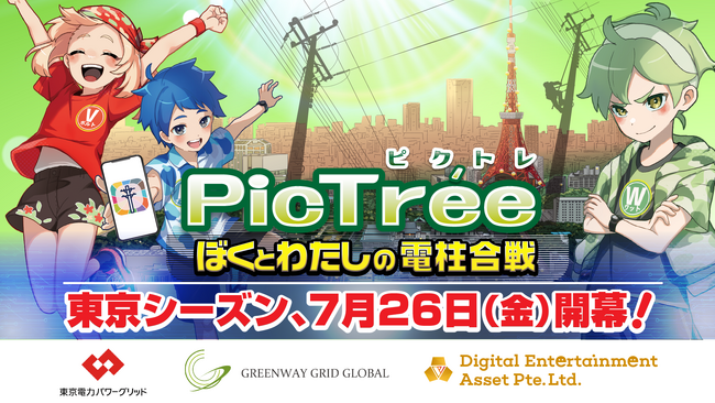 参加型社会貢献コンテンツ「PicTree（ピクトレ）」の東京都（千代田区、中央区、港区）における実証試験の実施について