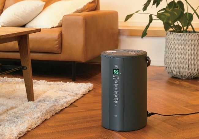 広い空間でも加湿できるハイパワー加湿タイプ　スチーム式加湿器（EE-TA60）　新発売