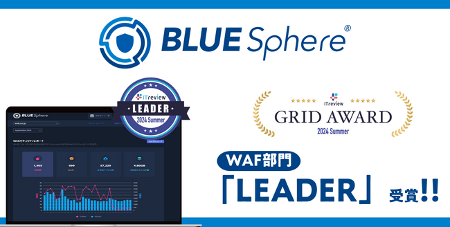 【BLUE Sphere】ITreview Grid Award 2024 Summer で「LEADER」受賞！！