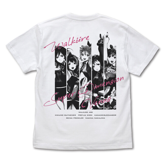 【マクロスΔ】戦術音楽ユニット“ワルキューレ”が背面に大胆にデザインされたTシャツが登場！