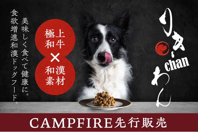 極上和牛と和漢の力で生まれたペットフード「りきchanわん」CAMPFIREで先行販売開始!