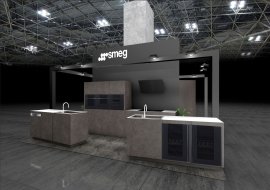 展示会初出展となる「SMEG」のビルトイン型キッチン家電 展示会初出展となる「SMEG」のビルトイン型キッチン家電