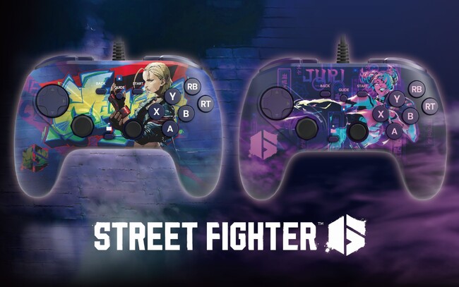 PC対応格闘ゲーム用パッド、「ストリートファイター(TM) 6 ファイティングコマンダー OCTA for Windows(R) PC　ジュリ、キャミィ」本日発売