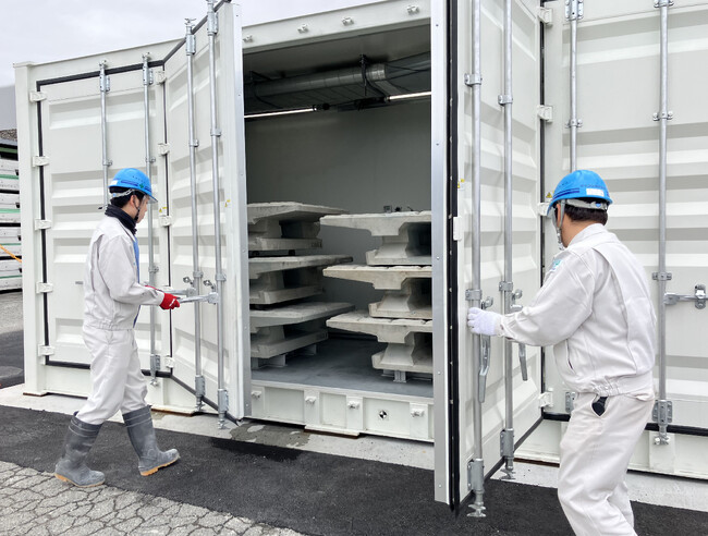 大気中のCO2をコンクリートに吸収・固定する共同研究を開始