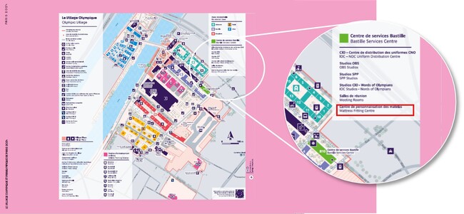 パリ2024大会選手村マットレスフィッティングセンター オープンから1週間で1,000名以上が体験