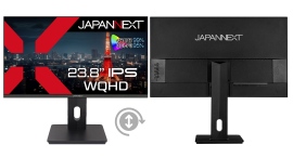 JAPANNEXTが23.8インチ IPSパネル採用 WQHD解像度 昇降式多機能スタンド搭載の液晶モニターを27,980円で7月26日(金)に発売 JAPANNEXTが23.8インチ IPSパネル採用 WQHD解像度 昇降式多機能スタンド搭載の液晶モニターを27,980円で7月26日(金)に発売