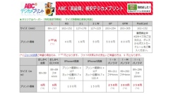 オリジナル印画紙変更及び価格改定：ABC,「高品質」格安デジカメプリントbyクロスワン